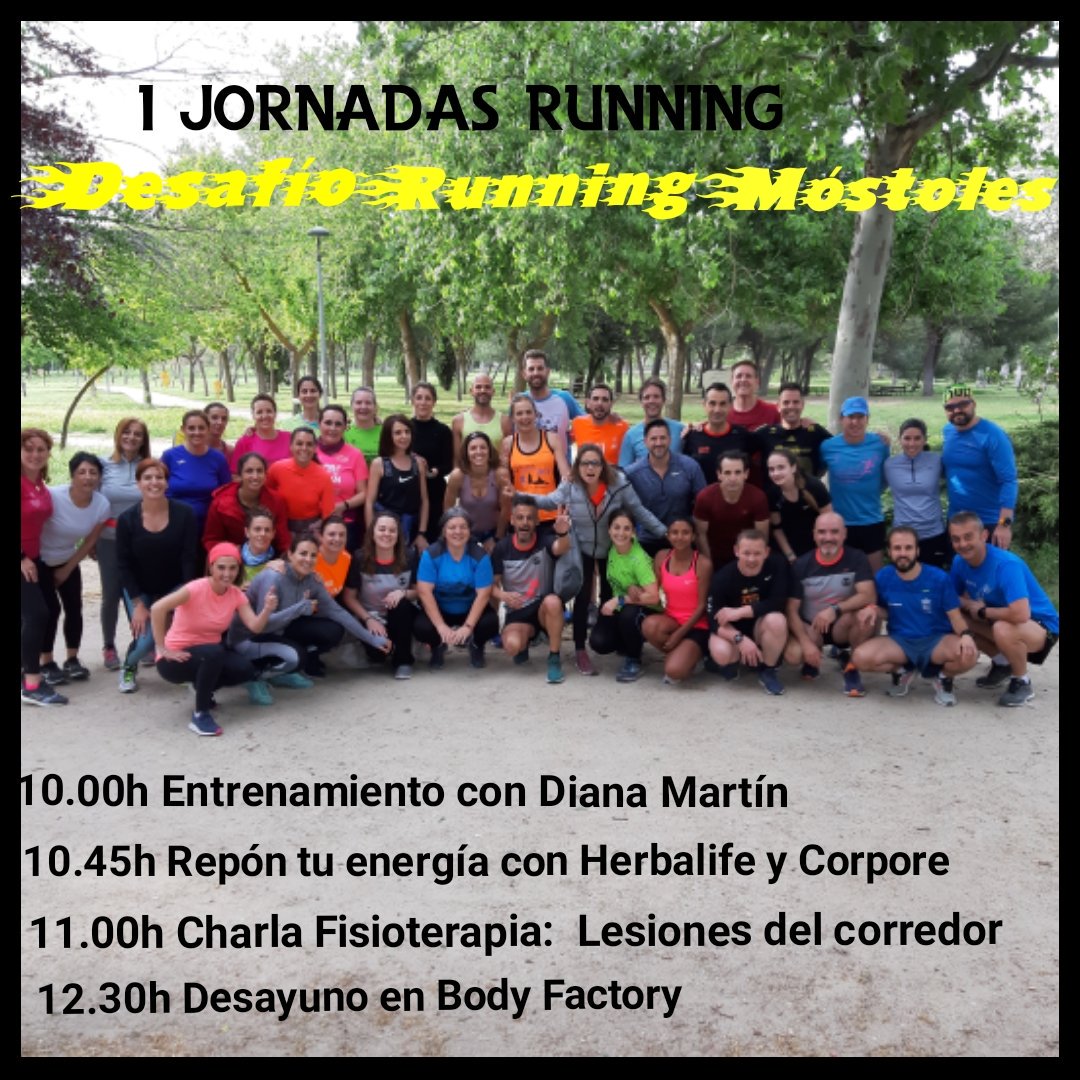 DesafioRunningM's tweet photo. Sábado 1 de Junio, jornada de running: entreno, aprendizaje y cosas ricas para reponer fuerzas.
@dianamartin81, @jose81abascal @HerbalifeES #bodyfactory #runningmadrid #Móstoles #gimnasio #entreno #fisio https://t.co/tJAOTrX2Li