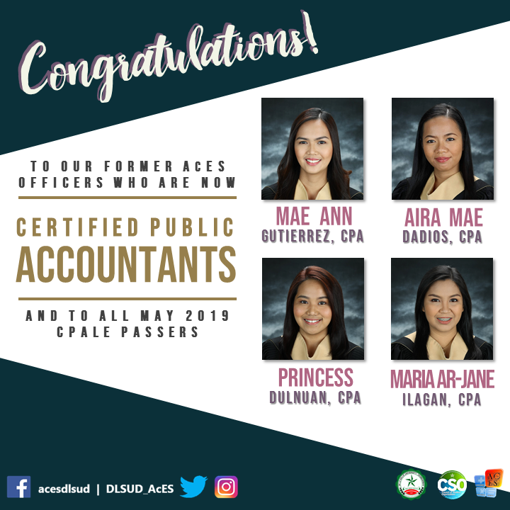 DLSUDAcES's tweet photo. Continue to inspire many of us who dream of your success and may God bless you as you achieve even more. We are very proud of you, CPAs! ❤
From your AcES family ♥
#ILLUMINARE
#DLSUDAcES
#CSORSO1819
#CSORSOFamily https://t.co/uZ3ul2dWRG