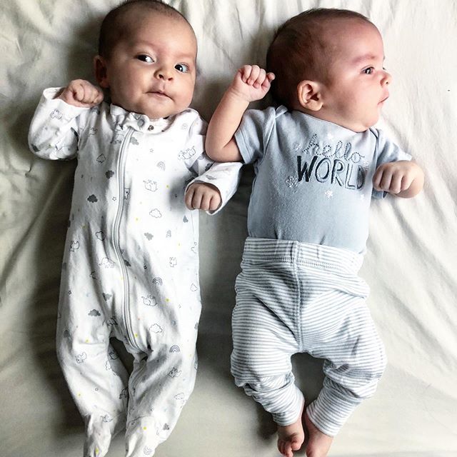 hawthandmain's tweet photo. These two are growing up sooo fast. It’s all a blur and I wouldn’t change anything. They are starting to sleep more which makes this mama verrry happy. They are almost smiling...we just love them to pieces. https://t.co/DLF3dwOM4a https://t.co/GU2tQfKBXS