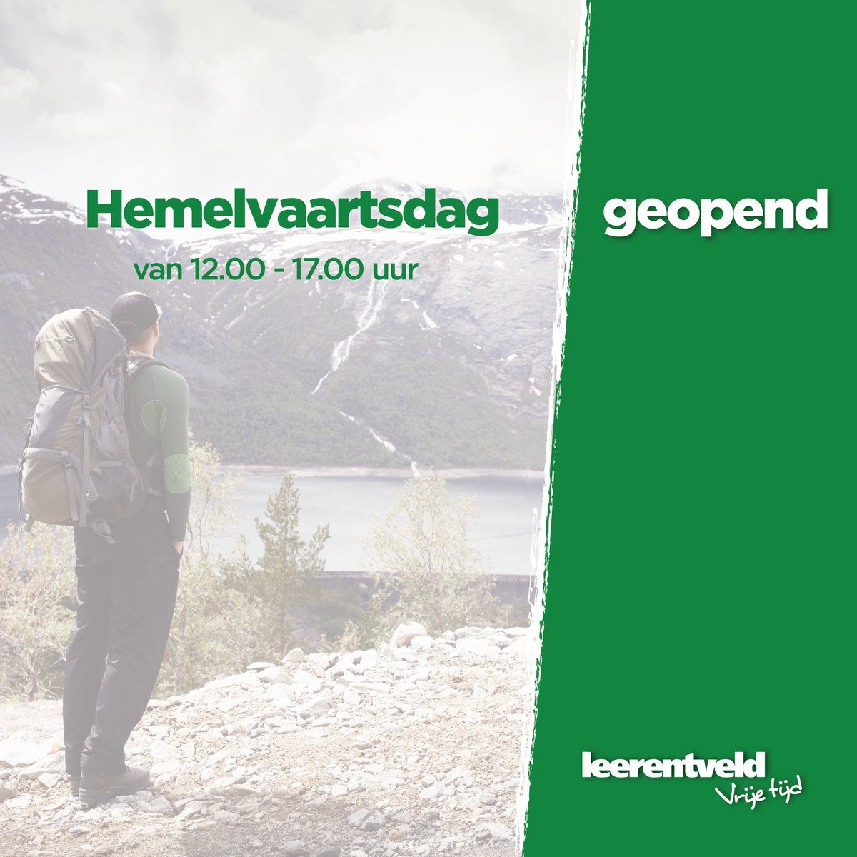 Hemelvaartsdag 30 mei geopend van 12.00 – 17.00 uur, 15% korting op zomerkleding - mailchi.mp/leerentveldvri…