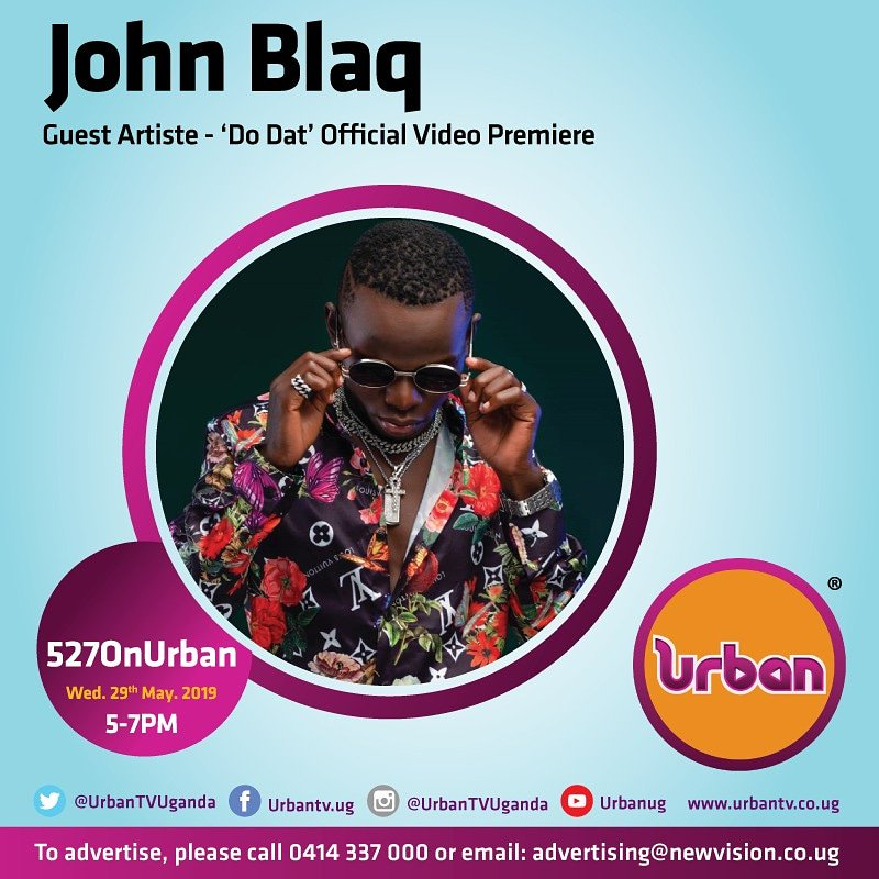 the_ranell's tweet image. Mwe ba guy today is a movie ku @UrbanTVUganda mukimanyi mbu #DoDat Official Video Premiere by @johnblaqug is out lero on #527OnUrban cc @DjShiru @deejaycrim @cissethedeejay @mccasmir @shidahryan &amp;amp; #SheilaSalta @JK_Kazoora .What Qns do you have for @johnblaqug ? Jus Tune mulabe...