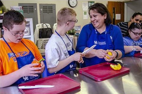 UKHES's tweet photo. Extension class teaches teens with Down syndrome important skills. Full story: https://t.co/WfYEG2JLES https://t.co/8RdKNKwRjF