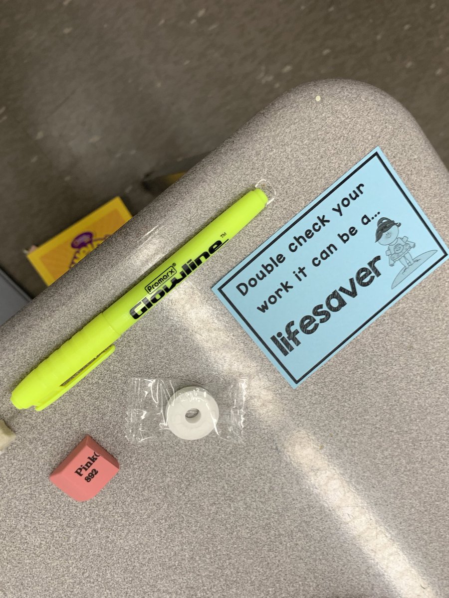 TeamSuperDennis's tweet photo. Can you spot my mistake? Going to go fix it and eat my lifesaver now ... 😳🤪 #eqao #wegotthis #doublecheckyourwork #always #msdennisavp https://t.co/CxC4dp7tot