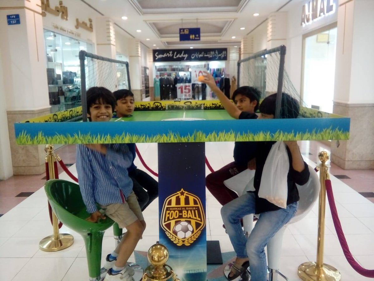 markazalbahja's tweet photo. Drop-by for some epic FOO-BALL Match with your family! #LetsGoBahja #FamilyTime #ShoppingMall https://t.co/pCX6Xzchh5