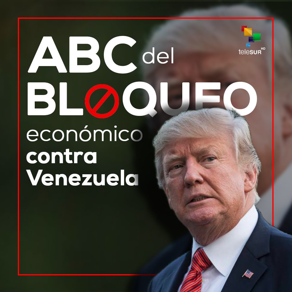 teleSURtv's tweet photo. Estados Unidos se apropia de recursos monetarios de #Venezuela de forma ilegal, ¿quién condena y actúa ante este robo sin precedente? 

Conozca las consecuencias que ha traído para el pueblo,el más afectado por estas maniobras  https://t.co/c2SUlQcDZF  #TrumpDesbloqueaVenezuela🇻🇪 https://t.co/7hgClzMj28