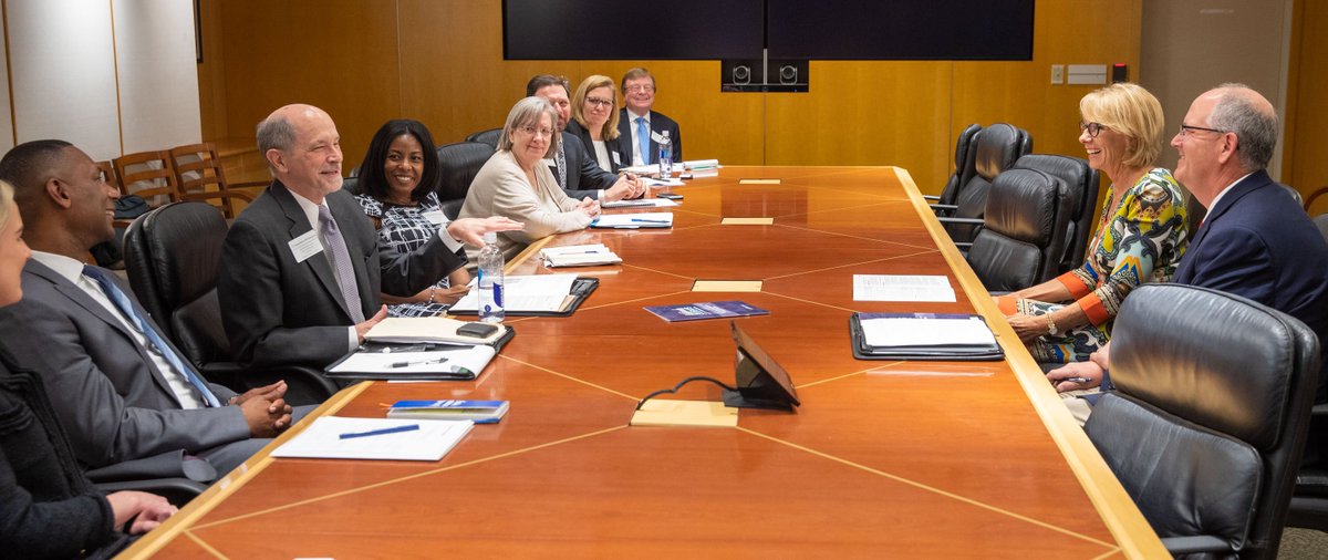 BetsyDeVosED's tweet photo. Great meeting w/@NSBAPublicEd Commission to Close the Skills Gap on their workforce readiness initiative. Collaborative relationships like this between education providers, school boards, &amp; businesses will give students the tools they need to succeed in college, career, &amp; life. https://t.co/Bd4ECjiw2i