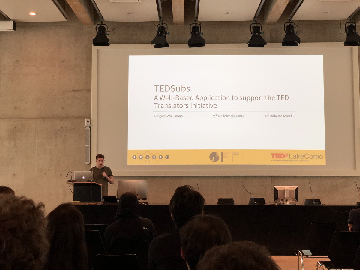 robertominelli's tweet image. Gregory and I are working on a tool for the @TEDTalks and @TEDx community. Interested? Drop me a line 😎

@TEDxLakeComo #TEDTranslators #TED #TEDx @usisoftware @USI_INF #usilife