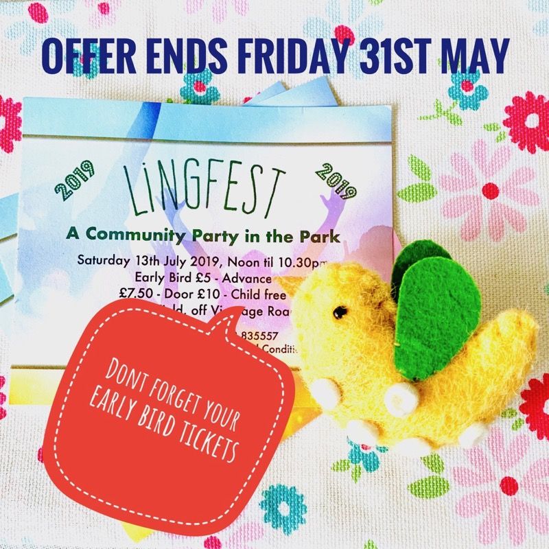 #Lingfest Early Bird Ticket Offer ENDS Friday 31st May 🎼 🎤 🎸 Quick, order yours now via our official website buff.ly/2trCr8t or drop into Lingfield and Dormansland Community Centre or The Greyhound Pub in Lingfield