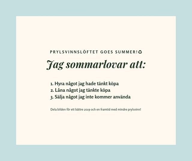 Hygglo sommarlovar att alltid finnas tillgängliga när ni vill hyra eller hyra ut något. 🥰❤️ #prylsvinn bit.ly/2IbmVo2