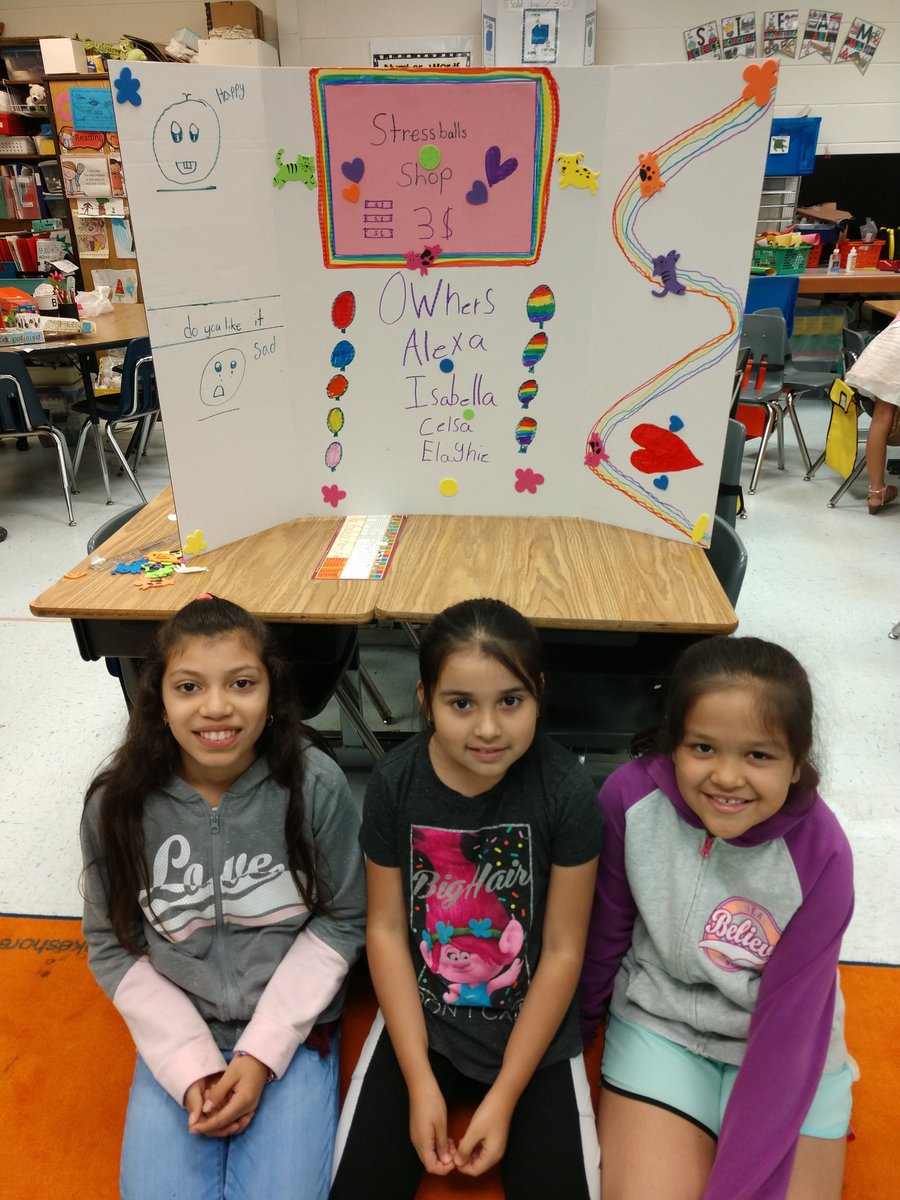 Getting ready for our economics fair tomorrow.  Making "store" fronts to advertise our wares.