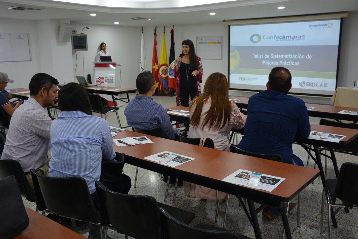cccucuta's tweet photo. Dimos inicio al Taller de Posicionamiento de Resultados del Programa Empréndelo que se ejecuta en Cúcuta con el apoyo de @el_BID - FOMIN, @Confecamaras y nuestra entidad. La intención de la jornada es identificar y documentar mejores prácticas del programa en la región. https://t.co/SUIKPS7fuh