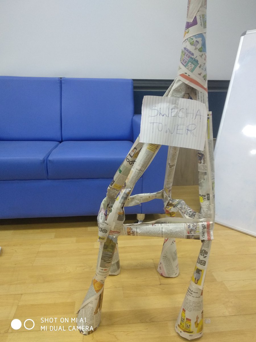 SahithiAilneni's tweet photo. Team building activity in swecha internship #swechasummerinternship2k19
Hope to have a safe and secure telecom operator #swechafsmi https://t.co/KXAdZEyysB