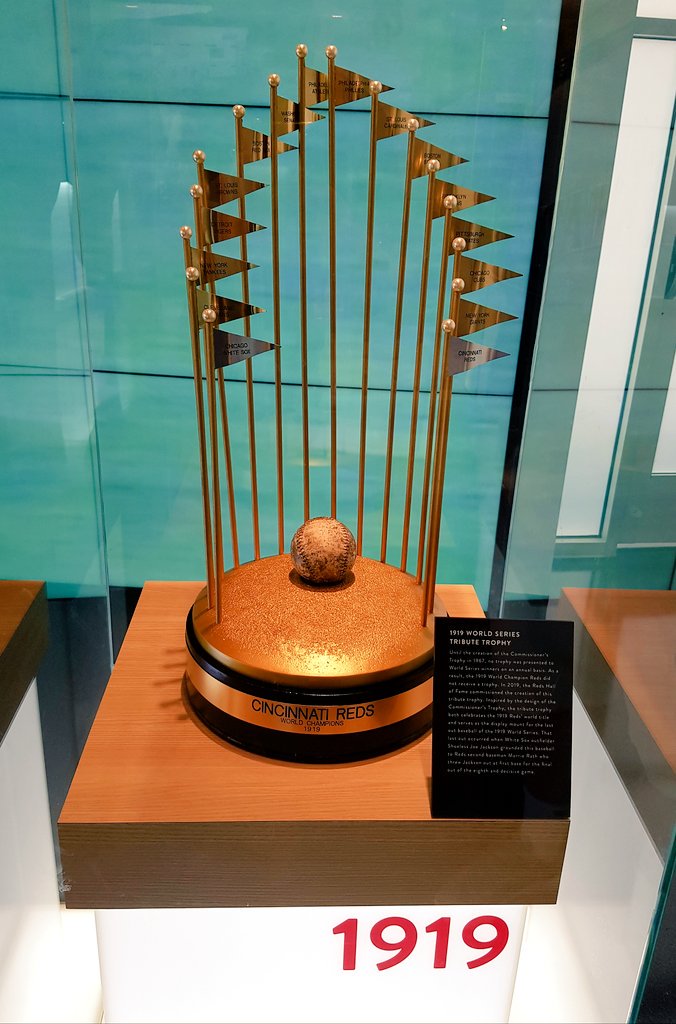Baseball Brit on X: The Reds have an AMAZING Hall of Fame Museum with some  super OLD gloves the infamous 1919 World Series trophy AND  4,256 baseballs for the all-time leader in