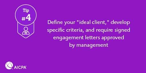 AICPAInsurance's tweet image. Swipe right if the client meets your firm&apos;s protocols for #clientacceptance