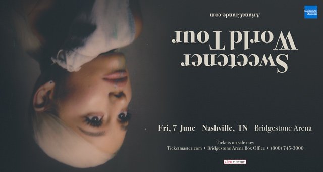 ʇᴉ ʇoƃ noʎ
ʇᴉ ʇuɐʍ noʎ
ʇᴉ ǝʞᴉl noʎ
ʇᴉ ǝǝs noʎ

Follow <a href="/BrdgstoneArena/">Bridgestone Arena</a> and retweet this tweet to enter to win two (2) tickets to see @ArianaGrande on 6/7 at Bridgestone Arena. Winner will be randomly selected on Friday (5/31) at 12PM