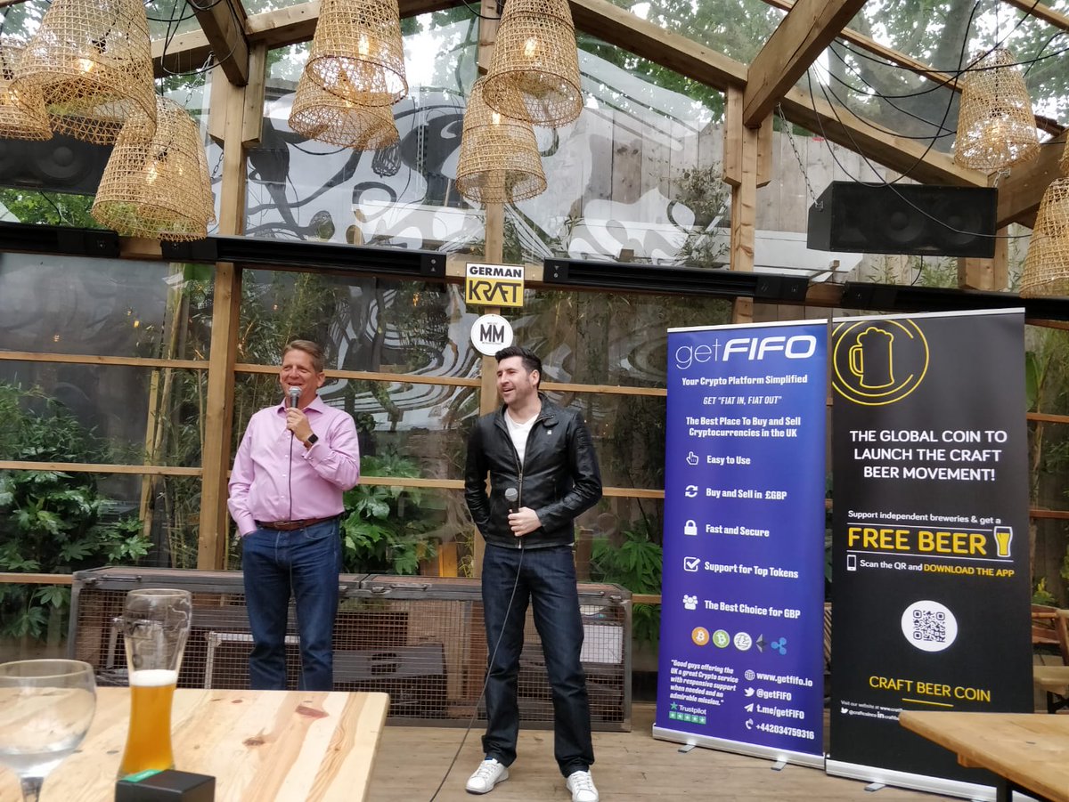 OANDACrypto's tweet image. Wow! What a morning with @GermanKraftBeer &amp;amp; the crew. We spoke. We shared. We offficially launches our partnership for #CBC and #getfifo for the new pair in #GBP Sterling. Thanks everyone for supporting us and being part of this massive #blockchain &amp;amp; #crypto community