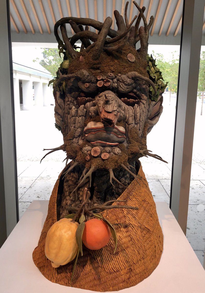 Matthew_Pottage's tweet image. To celebrate the opening of the new welcome building @RHSWisley on June 10 we have a sculpture exhibition throughout the garden featuring Henry Moore, Lynn Chadwick, Henry Bruce to name a few, including this fabulous foursome by Philip Haas 🥦🍐🍎🥕
