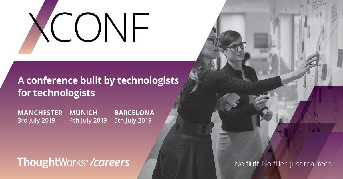Want to join a #community built by technologists for #technologists? Join us in July for #XConfEurope. Get your tickets here: thght.works/2VZJiSv #tech #eu #xconfeu