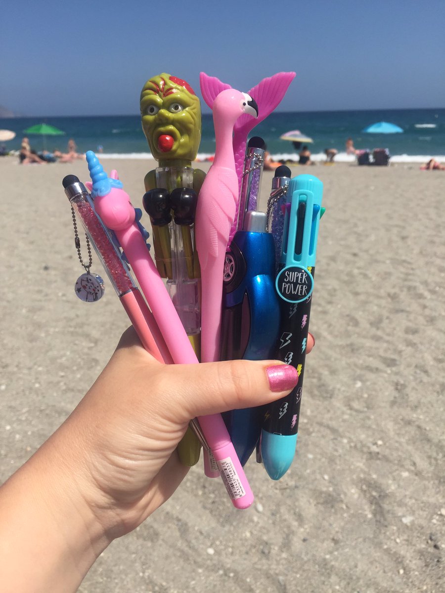 MrsYoungHT's tweet photo. Couldnโt resist buying teaching colleagues @parishschool1 a novelty pen today whilst on my jollies in Spain ... our collective stationery excitement is off the scale ... should jazz up our first staff meeting back a little ๐โ๐ปโ๐ปโ๐ป๐ #teacherslovepens #whoseiswhose https://t.co/6THNy9OUFY