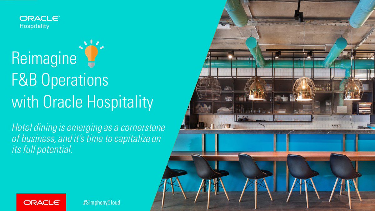OracleHosp's tweet photo. Deliver engaging & personalized dining experiences for your #hotel guests ๐ฝ๏ธ Deliver great service anywhere, at any time ๐๏ธ Itโs time to #reimagine ๐ก with @Oracle #SimphonyCloud โ๏ธ: https://t.co/G7ilr3Qpc9 https://t.co/Cgglkqt2BJ
