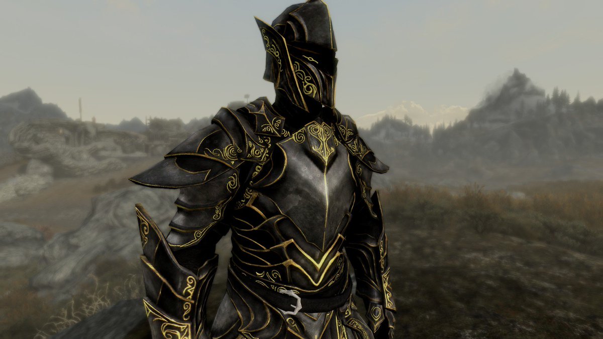 Skyrim Ebony Armor Retexture