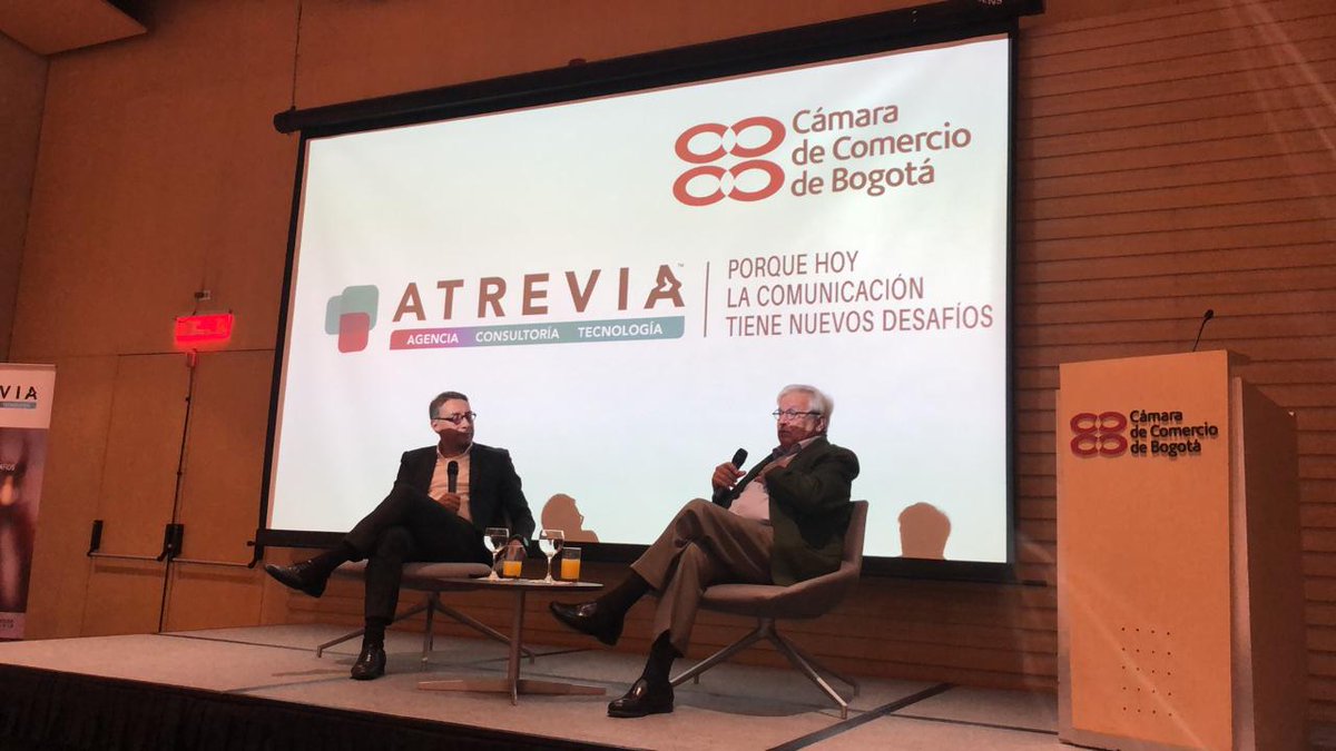 Arranca el desayuno organizado por #ATREVIAColombia en la <a href="/camaracomerbog/">Cámara de Comercio de Bogotá</a> con <a href="/Joanclos/">Joan Clos</a>, nuestro senior partner, hablando de ciudades sostenibles, economía circular y desarrollo.