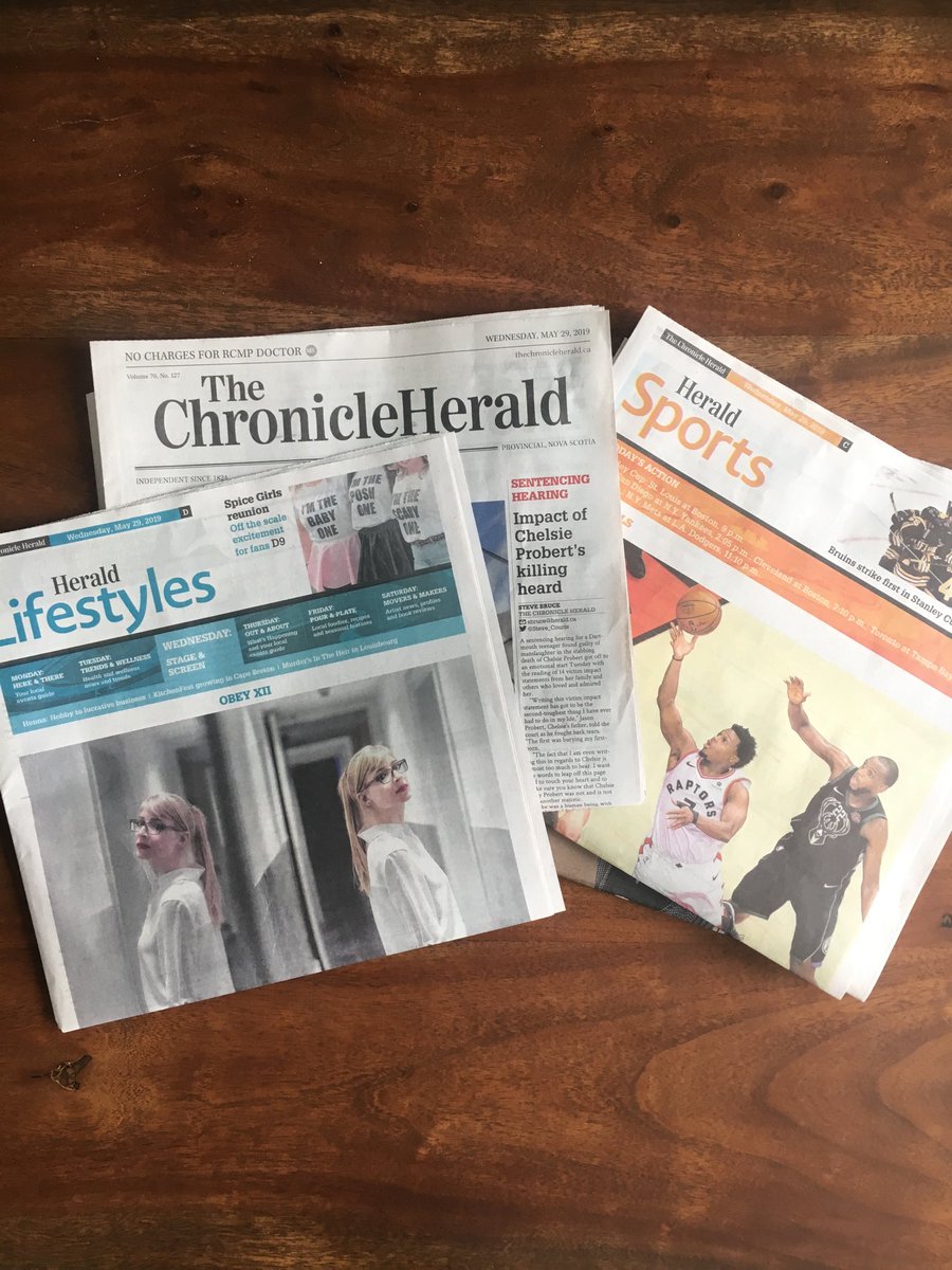 When in Rome! So we ordered a copy of the ⁦<a href="/chronicleherald/">The Chronicle Herald</a>⁩ to see first hand one of the Nova Scotian titles in which our ⁦<a href="/TheTorontoSun/">Toronto Sun</a>⁩ column syndicates! Great content and a solid local (and international) news inflection...