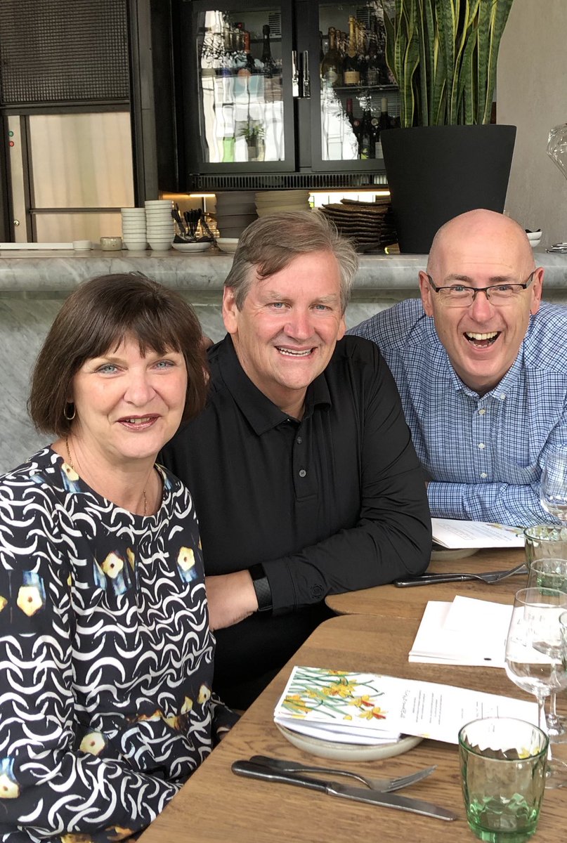 What a lovely lunch with lovely people. Rachel Steel and <a href="/radioriley/">Phil Riley</a>