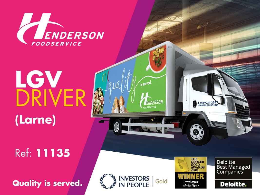 A driver's dream! Apply for our latest vacancy in our logistics department. This role involves working from our Foodservice site in Larne, delivering fresh/frozen food and ambient products to the Foodservice sector. Follow the link -w3rl.co/138NR  #bethebest #lgvdriver