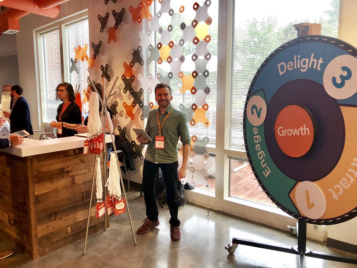 HubSpotLife's tweet photo. A warm welcome to all the #HubSpotPartner companies visiting us in @HubSpot’s Cambridge HQ this week for #PartnerDay19 🧡 We’re excited to continue growing better with you and learning from you as we work together to help millions of organizations globally #growbetter too. https://t.co/9MoDYBzvQy