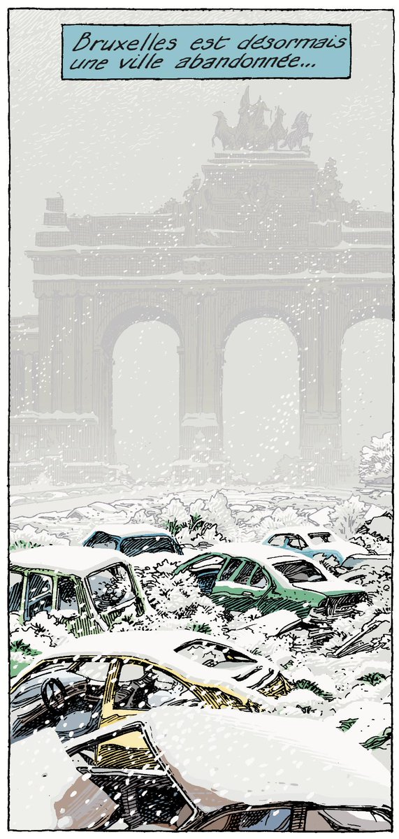 Schuiten, couleur Durieux, scénario Van Dormael & Gunzig, "Le Dernier Pharaon - Blake & Mortimer" - page 16, 4 cases
(bravo @YvesSchlirf)