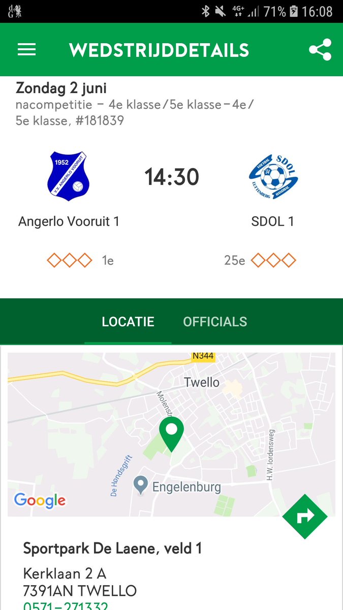 Angerlovooruit's tweet photo. De nacompetitie wedstrijd tegen SDOL wordt as zondag in Twello gespeelt op het complex van @SVVoorwaarts . Kom allemaal om onze jongens aan te moedigen. https://t.co/Vtfd5H7aV5
