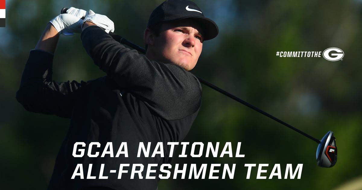 UGAGolf's tweet photo. Trent Phillips was named to the National All-Freshmen Team by the Golf Coaches Association of America on Wednesday. https://t.co/b5Z1zVIFrG https://t.co/wFAFMhlhVl