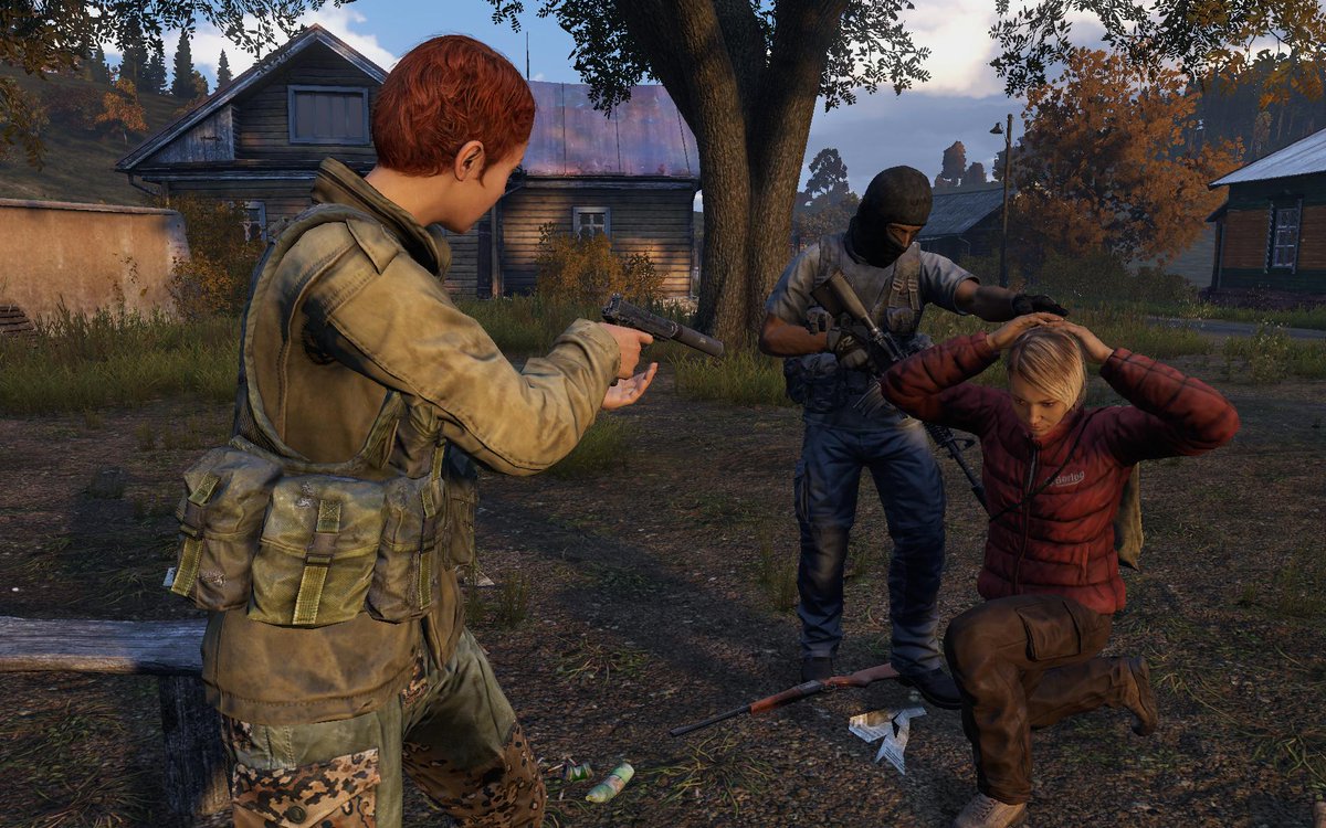 PlayStation's tweet photo. How far will you go to survive? DayZ is coming to PS4: https://t.co/aI7409df7i https://t.co/YYKYiTDGpp