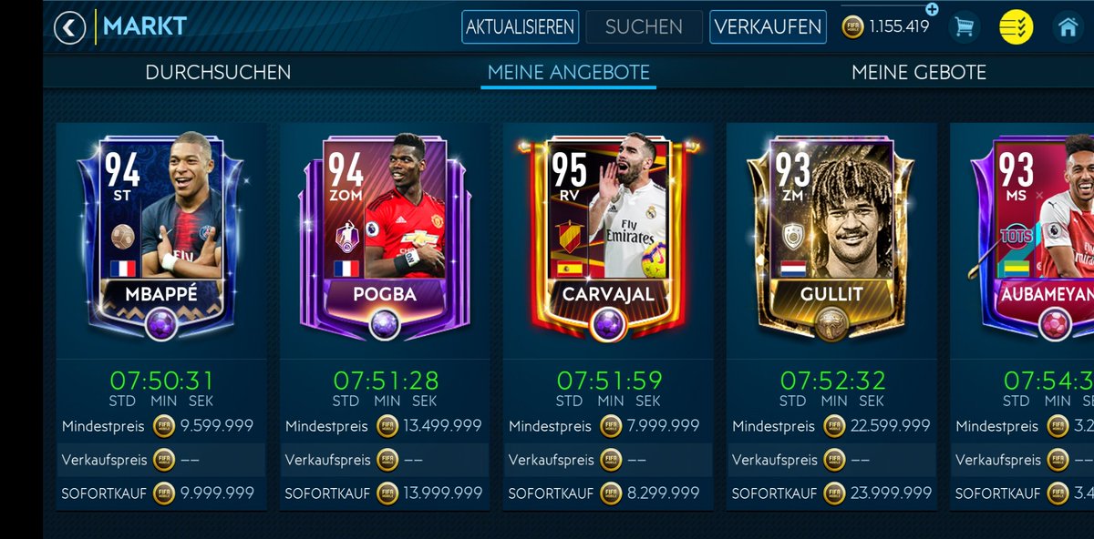 Simon36426842's tweet photo. @FIFAMobileDev Sell these players would be nice if you buy one :) https://t.co/EW68x12hCt