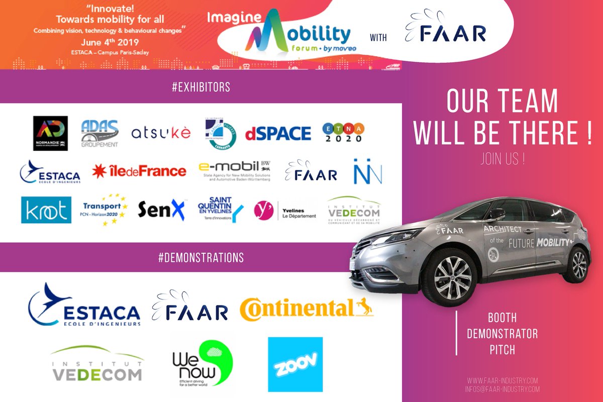 FAAR_Pronergy's tweet photo. Let's meet at #IMF2019 #ImagineMobility and speak #Innovation in #Mobility #AutonomousVehicles #connectedcars @pole_moveo at @Estaca_twit https://t.co/LQV7Ljqmiw