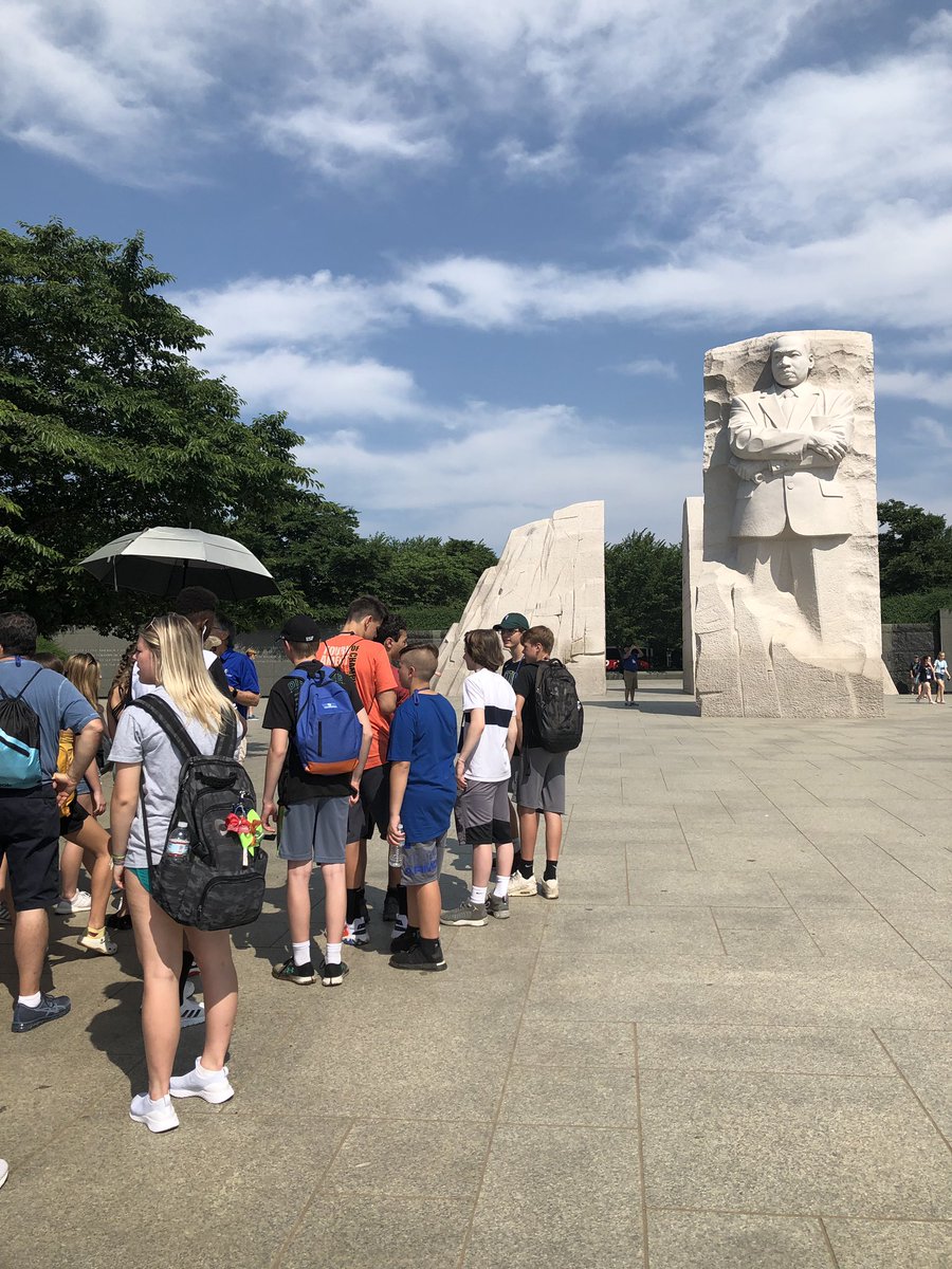 Marshall8A's tweet photo. 8A bus 2 visiting FDR and MLK memorials led by our Tour Guide Dan #mmsdc19 https://t.co/AqL2ZqEAEC