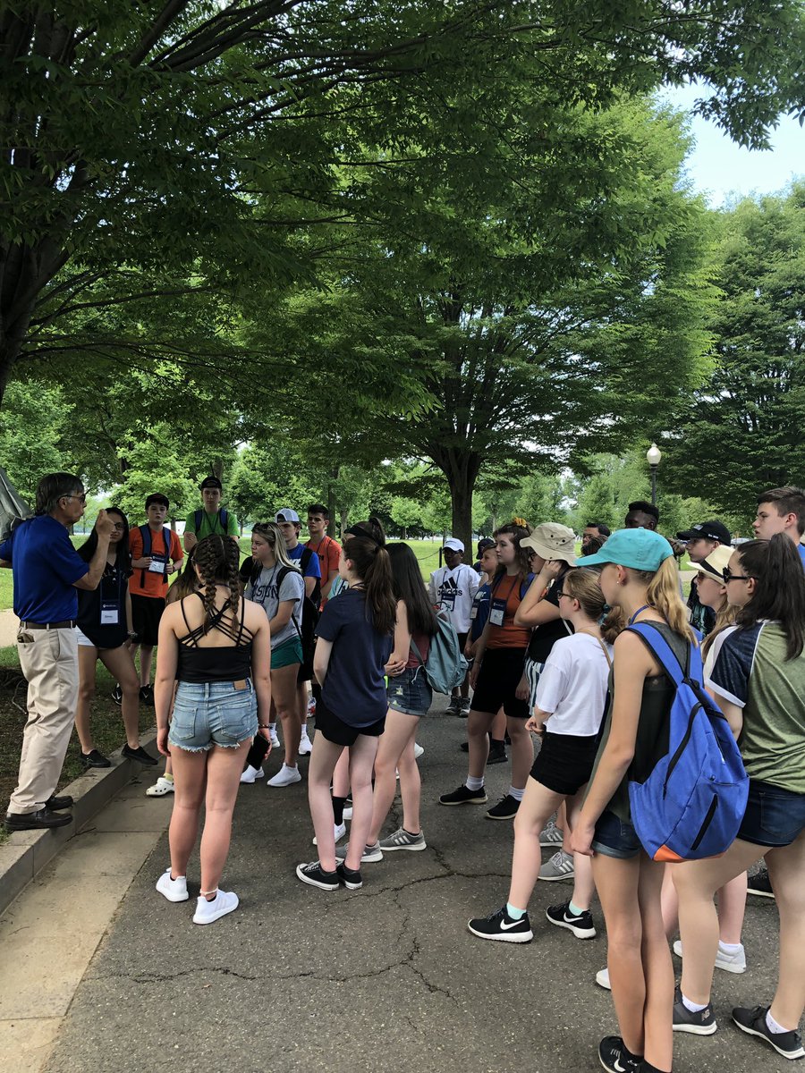 Marshall8A's tweet photo. 8A bus 2 visiting FDR and MLK memorials led by our Tour Guide Dan #mmsdc19 https://t.co/AqL2ZqEAEC