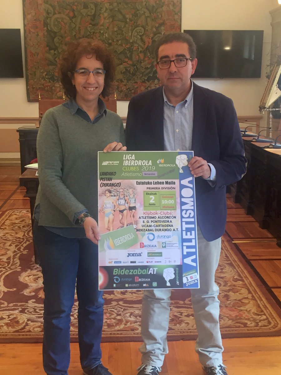 DurangokoUdala's tweet photo. El domingo, se celebrará en las pistas de #atletismo de Landako la Jornada de #LigaIberdrola  femenina. Comenzará a las 10:00 h y participarán cuatro clubs de primera división: @Bidezabal,  Atletismo Alcorcón, S.G. Pontevedra y UCAM-Cartagena. ¡BUENA SUERTE! https://t.co/zGOxypXmmO