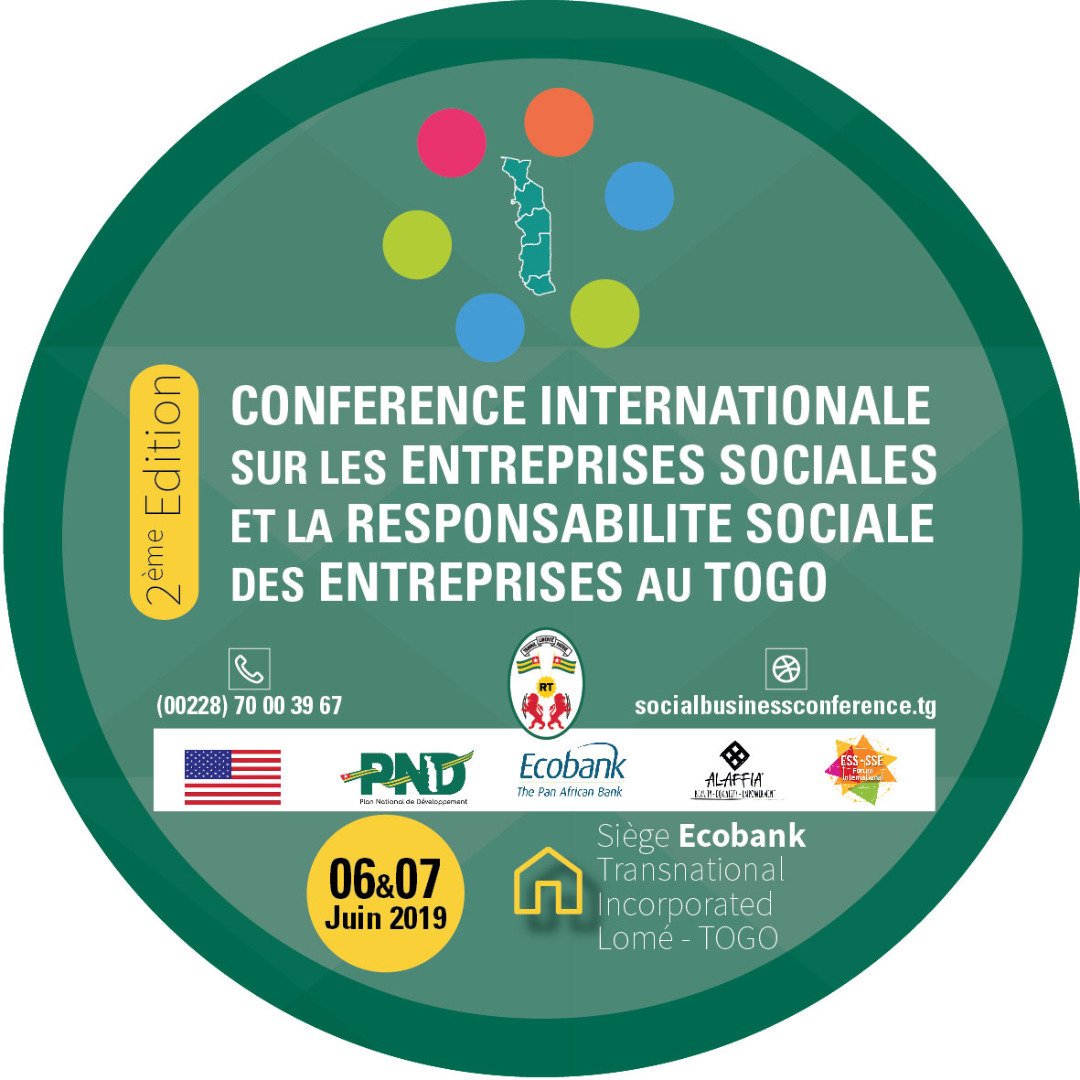 ValoraSSE_TG's tweet photo. Rdv les 6 et 7 Juin 2019 à @EcobankTogo ETI pour la 2ème Édition de la Conférence Internationale sur les entreprises sociales et la Responsabilité Sociale des Entreprises au #Togo 
🌐: https://t.co/IJHcglx9jf 
📲: +228 7000 3967 
#RSEtogo #socialbusiness #socialbusinesstogo https://t.co/ru3qwmgefE