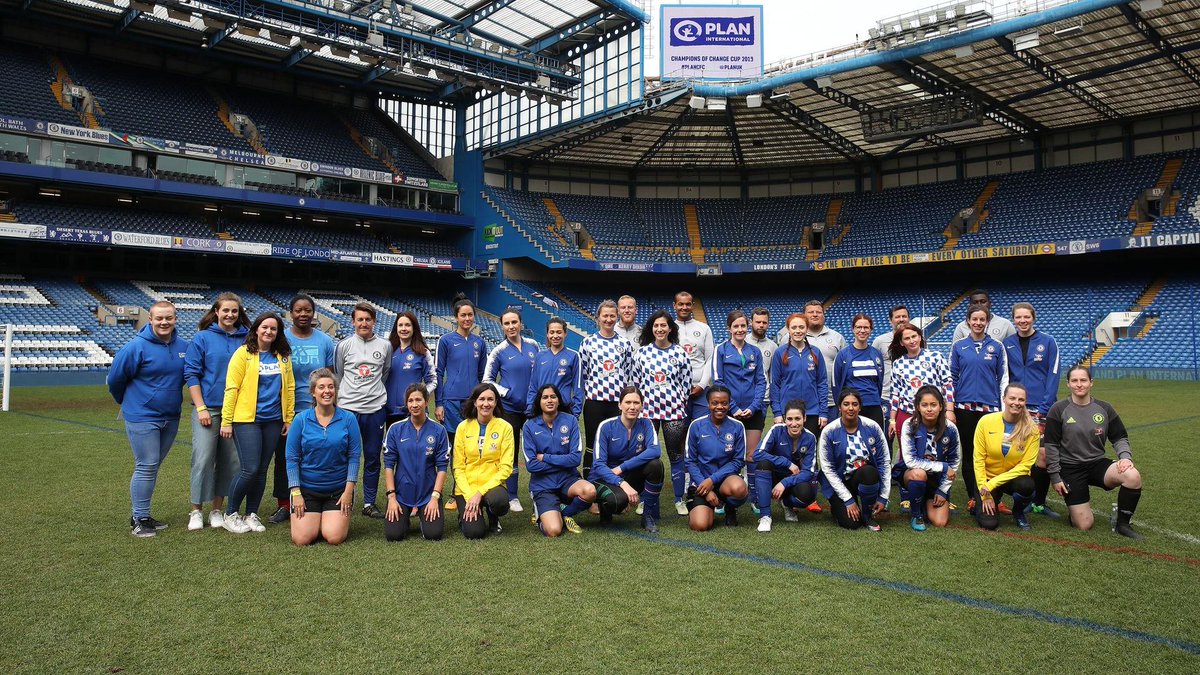 PlanUK's tweet image. A massive 'thank you' @ChelseaFC for letting us play at #StamfordBridge &amp;amp; @WhiteCase @daznglobal @perform @PostcodeLottery @3iplc for attending today's Champions of Change tournament.

Your participation helps transform the lives of children worldwide▶️bit.ly/2Hb1XGG