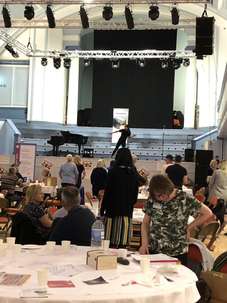 nic_tomkinson's tweet photo. How do you connect with others? Loving seeing people connect and have fun through exercise at the #connectkilmarnock event #endlonelinesstogether @PublicHealthAAA @EAHSCP @EastAyrshire https://t.co/l4qzyM2geu