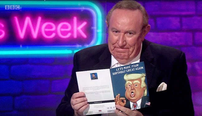 greetingstoday's tweet photo. Yuge treat for broadcaster - BBC’s political commentator loves @ReallyWildCards Trump card
@bbcthisweek 
https://t.co/8D4s1b0xod

https://t.co/6Rlt2wUEUG https://t.co/Zoh0H0XOlj
