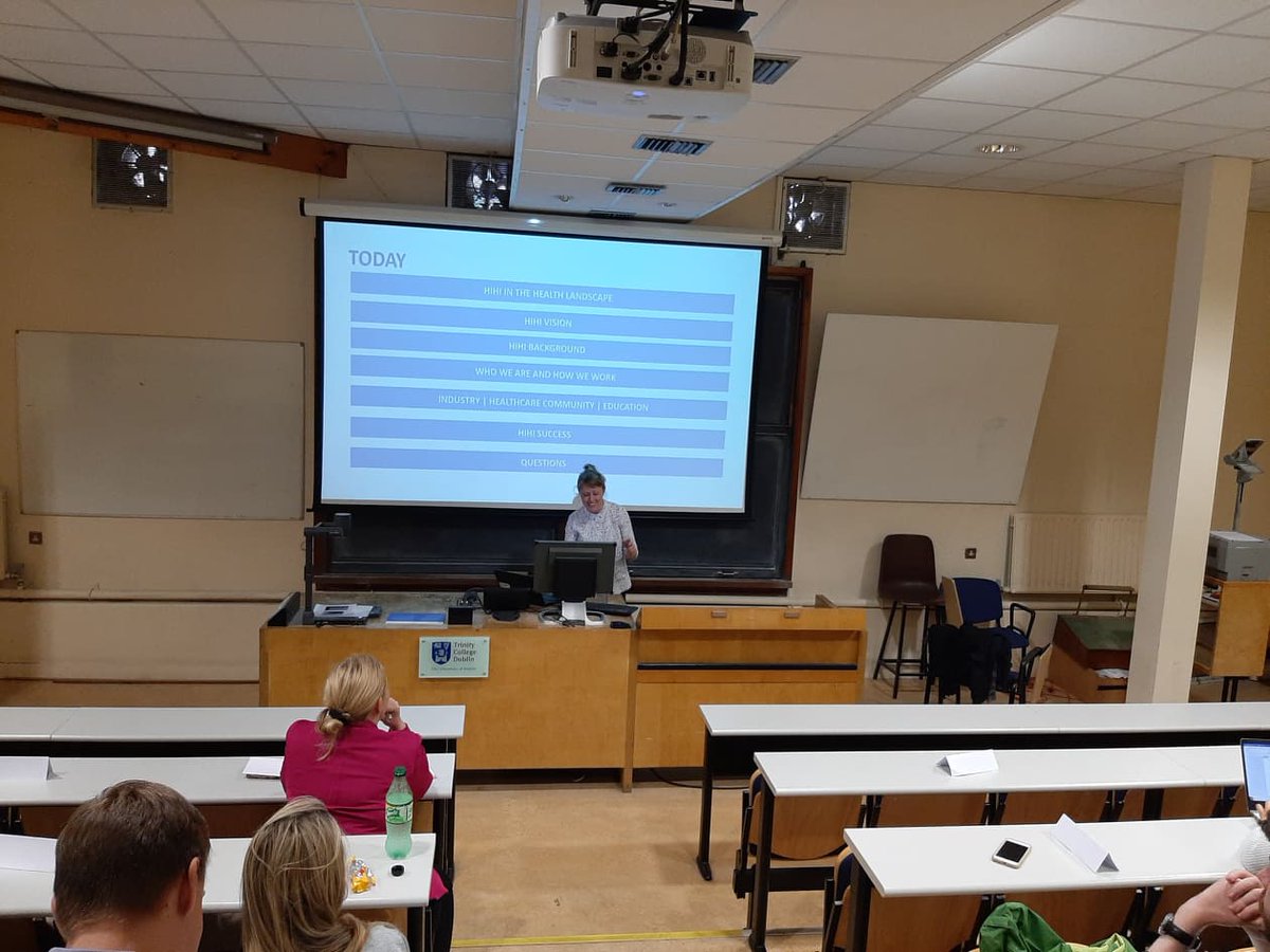 TCDPortal's tweet photo. Last speaker to Validator today is Eimear Galvin, who is here to talk all about the Health Innovation Hub @HIHIreland  @tcddublin @tcdglobal @EITeu @EITHealth #TrinityEIT19 #TCDTangent https://t.co/nDeoIrSFAg