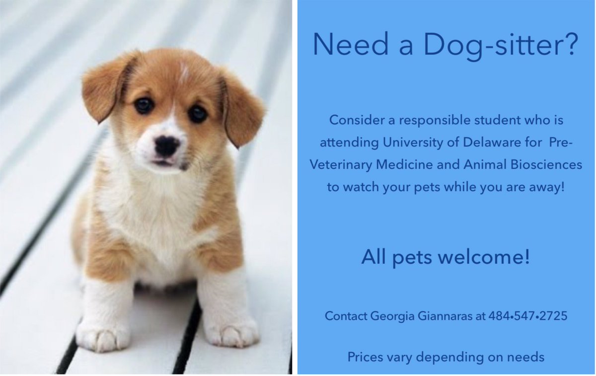 Georgia76710382's tweet photo. Consider me if you need a pet-sitter! All animals welcome! https://t.co/kDux9kuL20