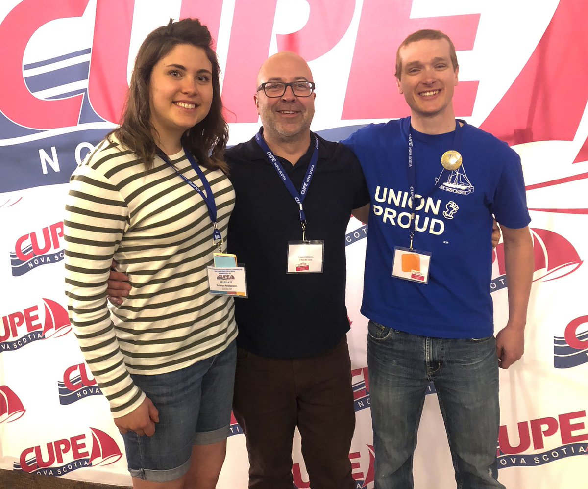 Your local members at the @cupenovascotia convention in Cape Breton #cupe #cupens #capebreton #membertou