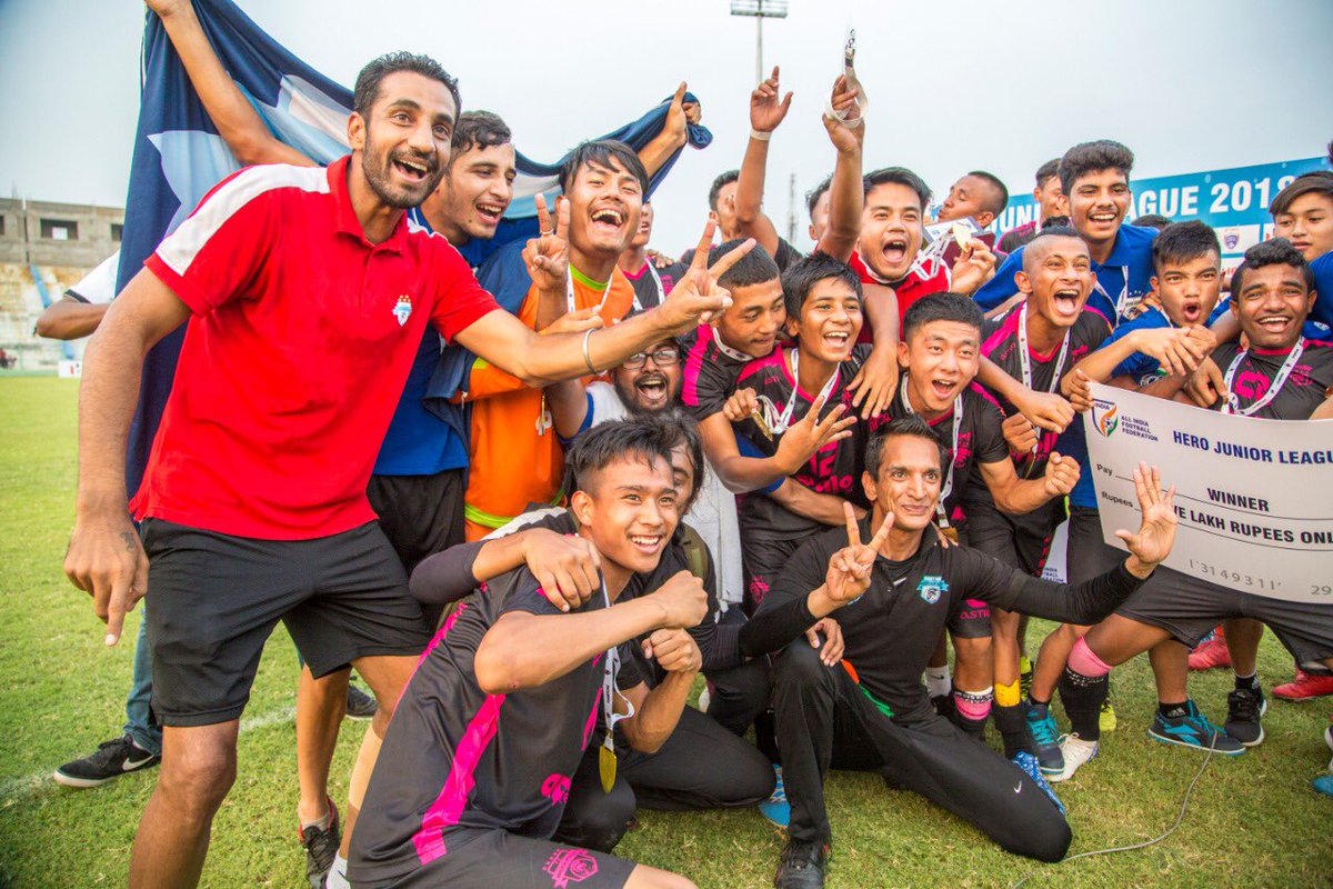 THE_RanjitBajaj's tweet photo. Fact-We have won two out of the three @ILeagueOfficial we have taken part in this year!Fact-in the last two years @minervapunjabfc has taken part in five junior @ILeagueOfficial and we have won 4/U-13 &amp; U-15 last year /U-18 &amp; U-15 this year - SEVEN NATIONAL TITLES FOUR YEARS!😍🇮🇳 https://t.co/tMtmBvOyoz