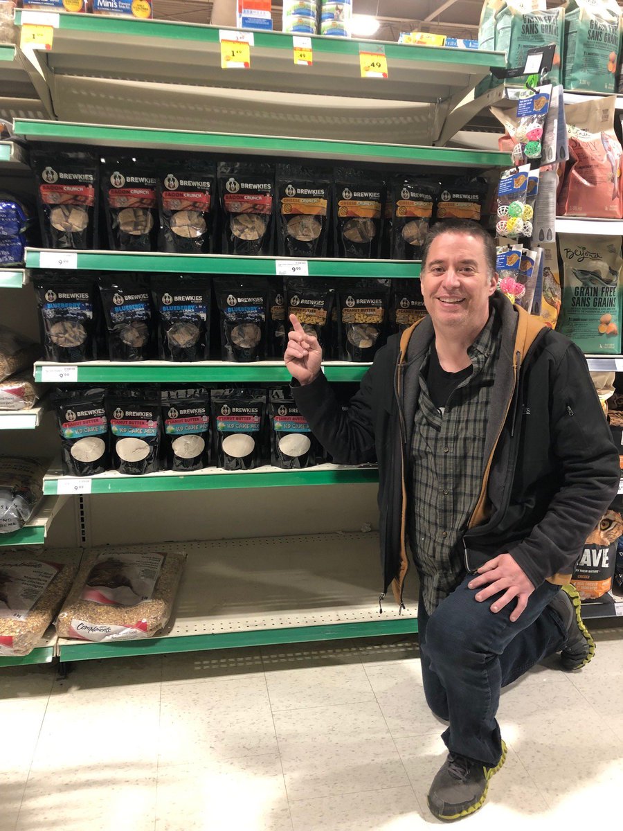 Brewkies1's tweet photo. Brewkies Dog Treats are now available in Sobeys in NL and select Foodlands. Local, Healthy, Tasty. Pickup a bag for your dog. Your support means everything #localbusiness #Sobeys #dogbakery #cbcnl #vocm #nl411 https://t.co/BcYXdSRjef