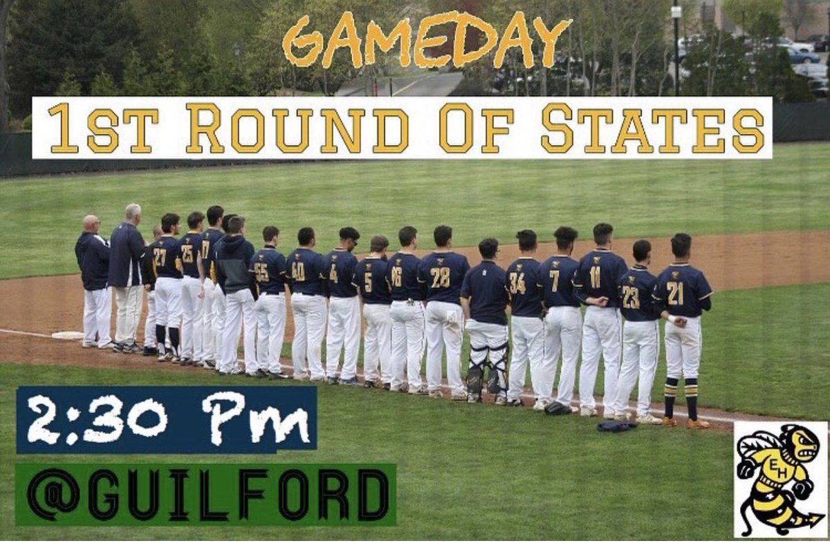 First round of states start today‼️ First pitch @ 2:30⚾️ Come and support🔒🔒