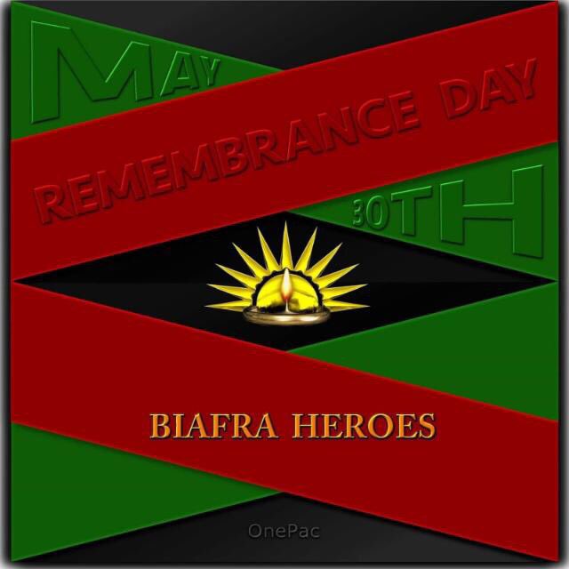 MaziNnamdiKanu's tweet photo. In remembrance of our Biafra heroes on 30th of  May 2019, join me for 2 live broadcasts from Atlanta Geoegia USA.

1st address is at 6:00 am Biafraland time.

2nd broadcast is at 6:00 pm Biafraland time.

#WeWillNeverForget https://t.co/k7et4CmGOA